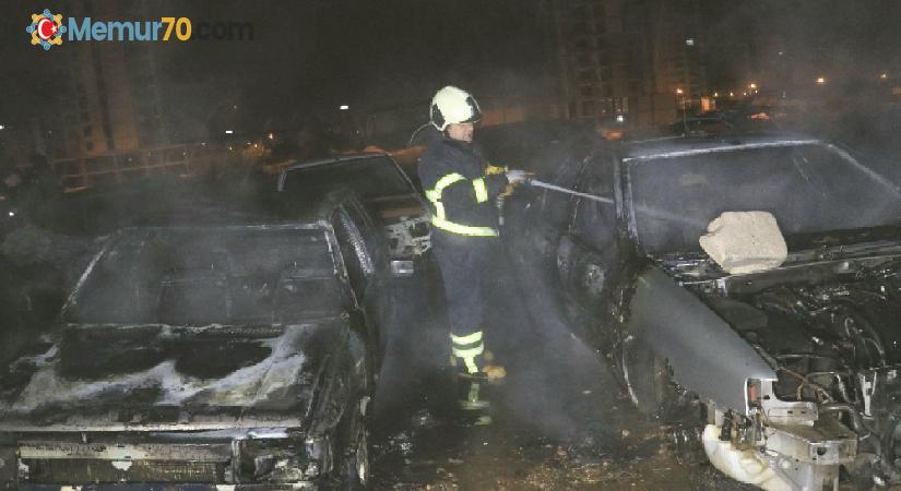 Adana’da araç hurdalığında yangın