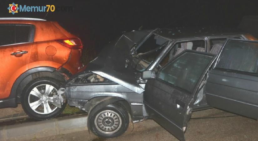 Gece yarısı korkunç kaza: 1’i ağır 3 yaralı