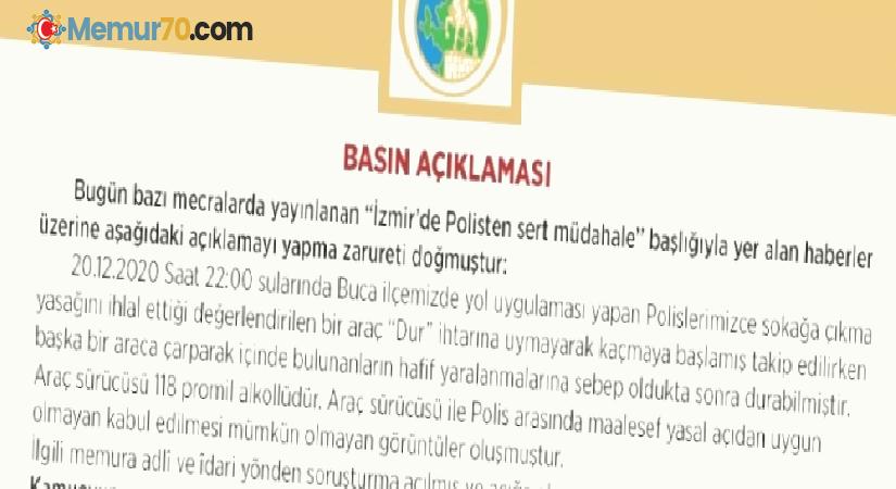 İzmir Valiliğinden polis tarafından vatandaşa darp iddialarına yönelik açıklama