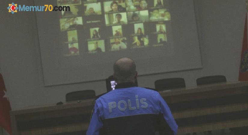 Polis öğrencileri “uzaktan” uyardı