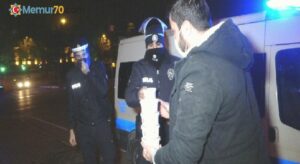 Soğuk havada görev yapan polislere çorba ikram ettiler