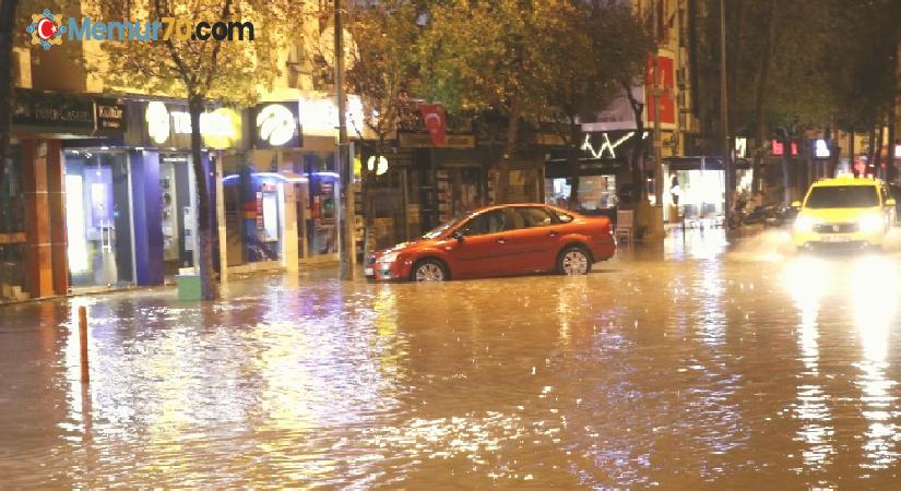 Şiddetli yağmur Fethiye’de su baskınlarına neden oldu