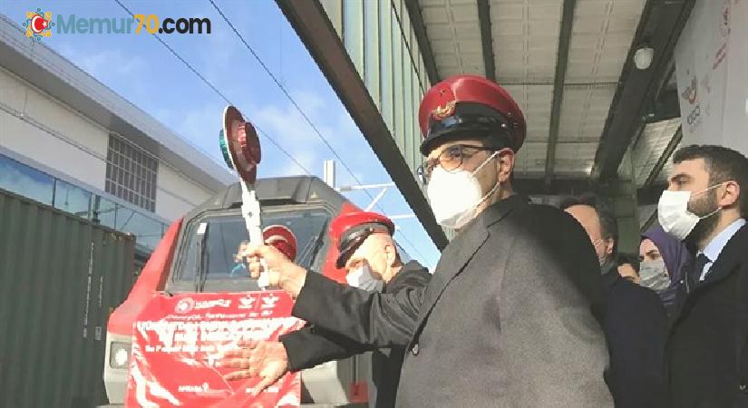 Rusya’ya gidecek ilk ihracat blok treni Gürcistan’a uğurlandı