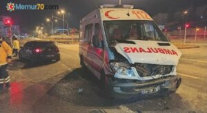 Suriye uyruklu kadın kaza yapan ambulansta doğum yaptı