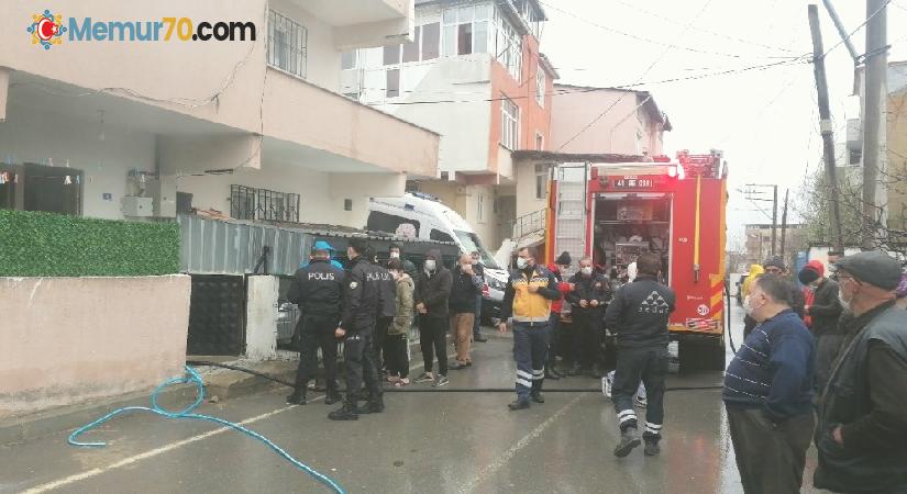 Mutfaktaki ocak yangına sebep oldu