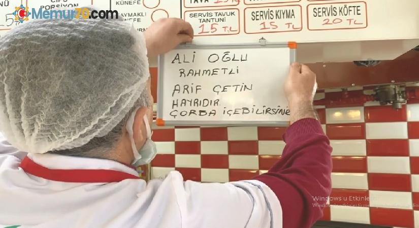 Niğdeli lokantacıdan ’askıda çorba’ uygulaması