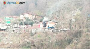 Zonguldak’ta ikamet yangını korkuttu