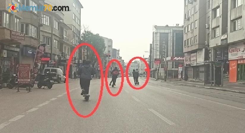 Kısıtlamayı scooter ile deldiler