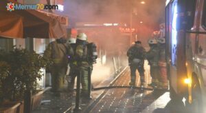 Taksim’deki restoranda çıkan yangın paniğe sebep oldu