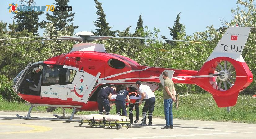 Ambulans helikopter bir günde 6 hastanın yardımına yetişerek rekor kırdı