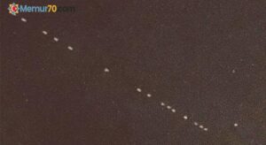 Ankara semalarında “Starlink” uyduları görüldü
