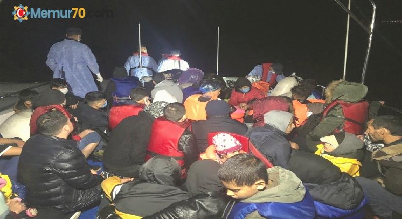 Çanakkale’de 46 düzensiz göçmen kurtarıldı