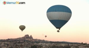 Kapadokya’da olumsuz hava şartları nedeniyle balon turları iptal oldu
