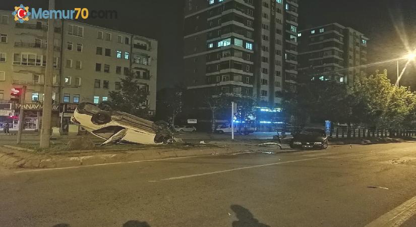 Kayseri’de 6 kişinin yaralandığı feci kaza kamerada: Ortalık savaş alanına döndü