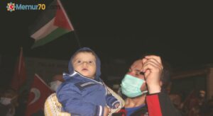 Kayseri’de binlerce kişi Filistin’e destek için toplandı