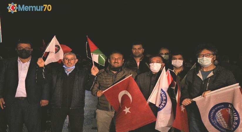Kırşehir’de Memur-Sen ve sendikalar İsrail zulmünü kınadı