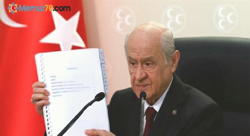 MHP’nin anayasa önerisi Cumhurbaşkanı Erdoğan’a sunuldu