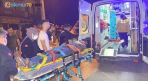 Motosiklet ile minibüs çarpıştı: 2 yaralı