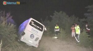 Niğde’de yolcu otobüsü devrildi: 1 ölü, 10 yaralı