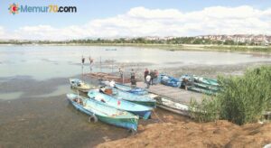Beyşehir Gölü’nde balıkçılar, yeni av sezonuna hazırlanıyor