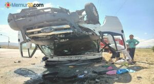 Erzurum’da feci kaza: 1’i ağır 4 yaralı