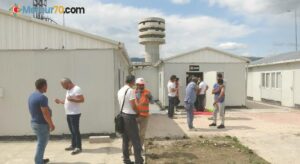 Havalimanı inşaatı işçilerine aşılama