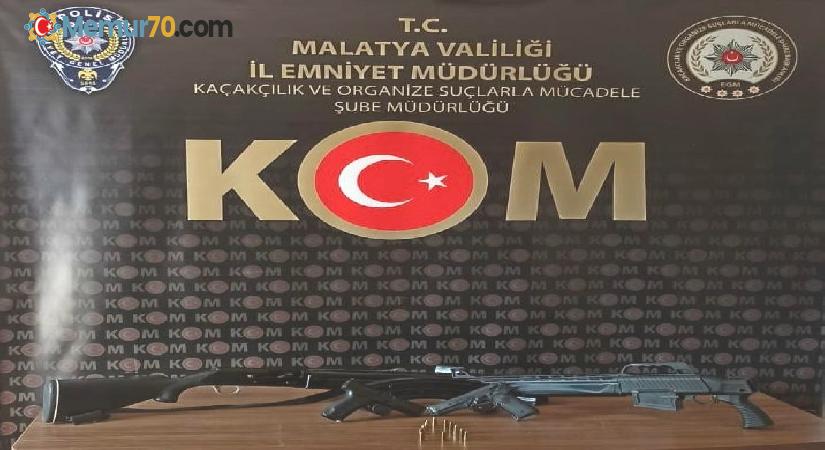 Malatya’da silah ticareti operasyonu: 2 tutuklama