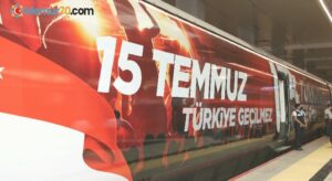 15 Temmuz görseli giydirilen Yüksek Hızlı Tren İstanbul’a uğurlandı