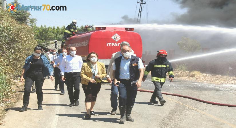 Gaziantep’te depoda çıkan yangına müdahale sürüyor