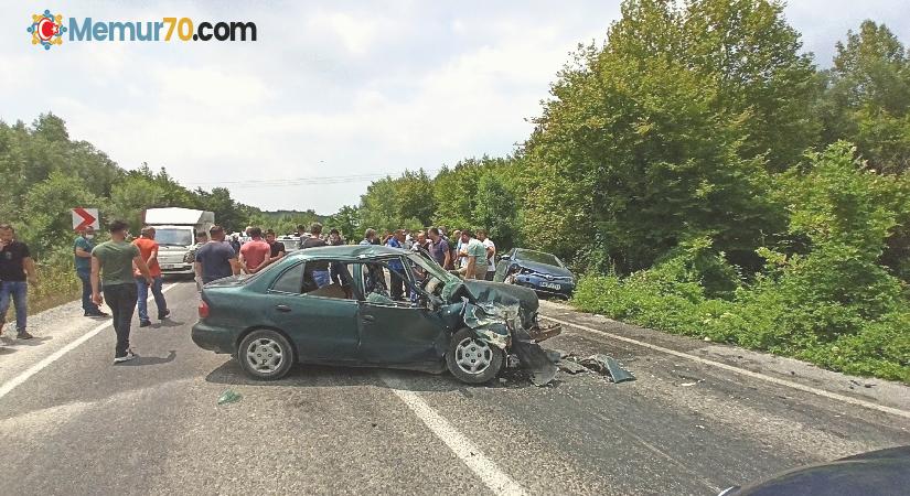 Kurban kesimi dönüşünde kaza: 6 yaralı