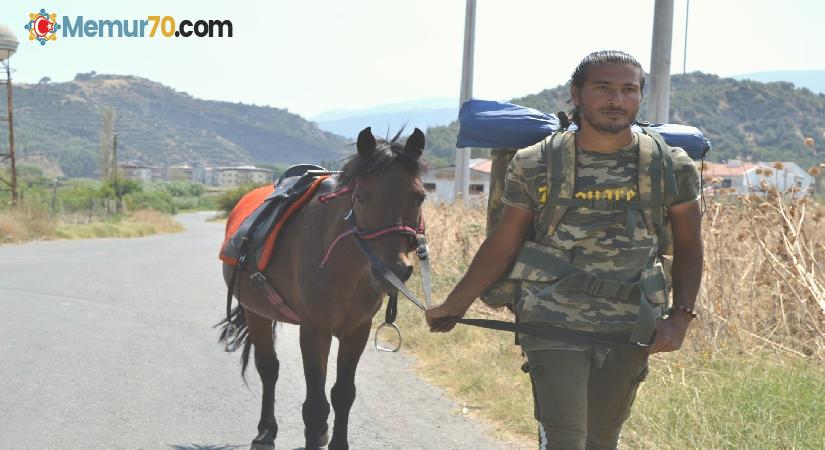 ’Kaşif’ adını verdiği atıyla İzmir’den Batman’a yürüyecek