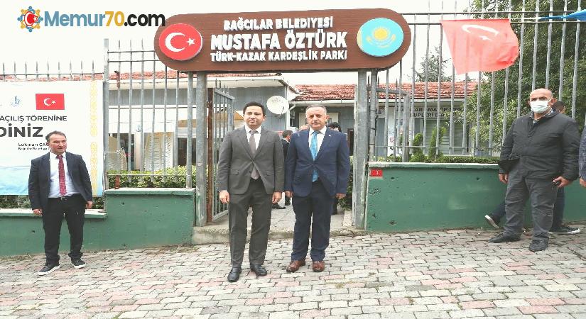 Bağcılar’da Mustafa Öztürk Türk Kazak Kardeşlik Parkı açıldı