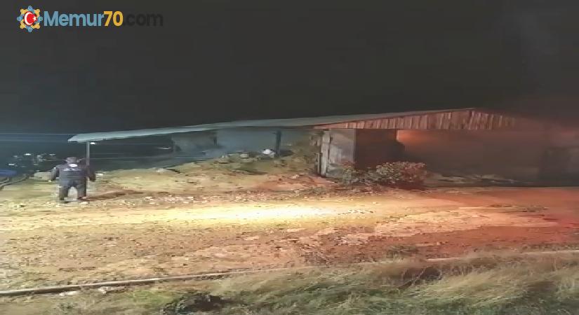 Bursa’da korkutan samanlık yangını