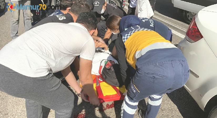Bursa’da yolun karşısına geçmeye çalışan kadına otomobil çarptı : 1 ağır yaralı