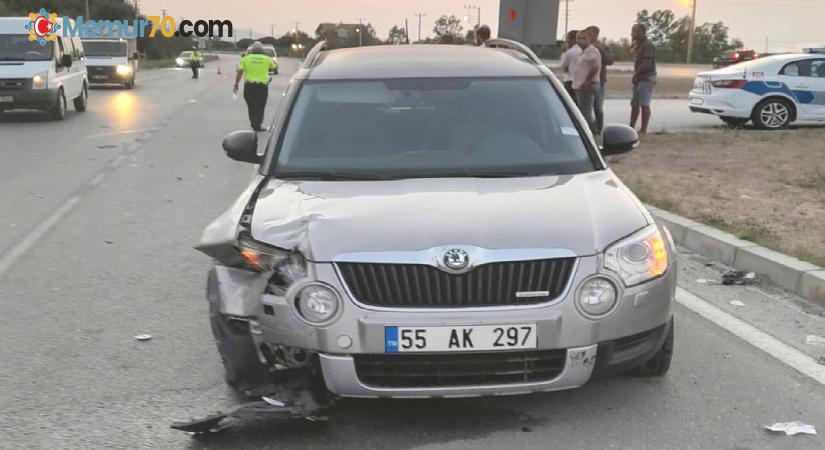 Samsun’da otomobil üç tekerli motosiklete çarptı: 1 ölü