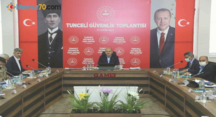 İçişleri Bakanı Süleyman Soylu, Tunceli’de Güvenlik Toplantısına katıldı