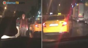 İstanbul’da maganda taksici dehşeti, hıncını alamayınca yumrukladı