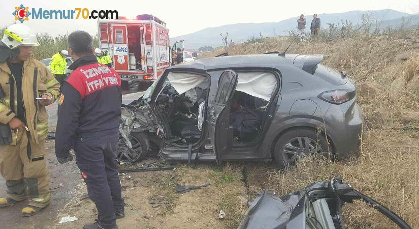 İzmir-Ödemiş yolunda feci kaza: 2 ölü, 4 yaralı