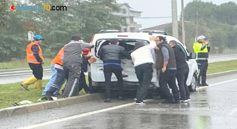 Samsun’da zincirleme trafik kazası: 2 yaralı