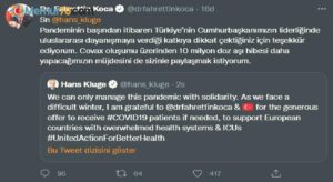 Bakan Koca: “Türkiye Covax oluşumu üzerinden 10 milyon doz aşı hibesi yapacak”