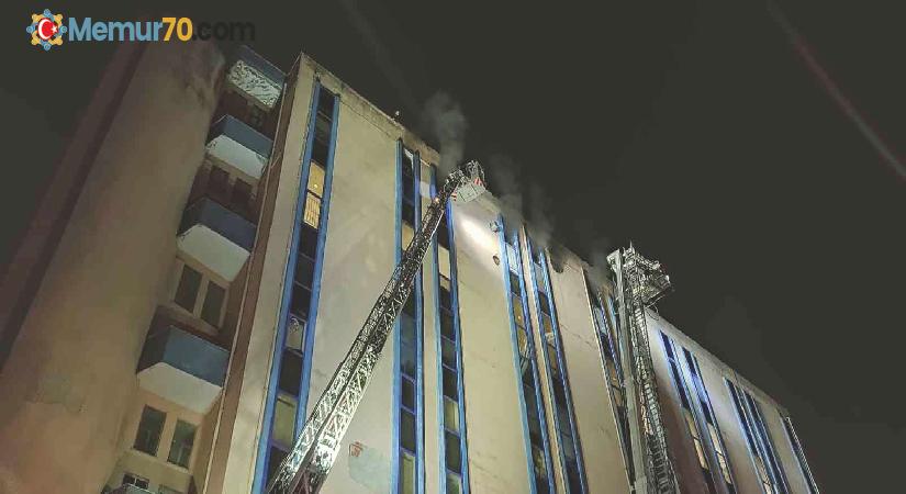 Başakşehir’de 8 katlı iş yerinde yangın