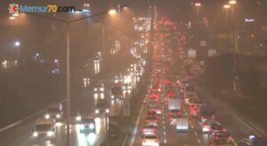İstanbul’da sis trafiği vurdu, yoğunluk yüzde 45’i gördü