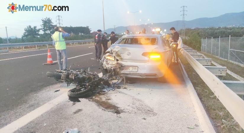 Motosiklet kazasında ağır yaralanan genç 9 gün sonra hayatını kaybetti