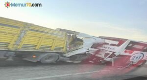 Otobüs ve tırların karıştığı zincirleme kazada 1 kişi öldü, 4 kişi yaralandı