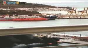 Aynı gün alınan bot yandı