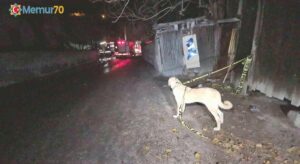 Babası uyurken evi ateşe verdi