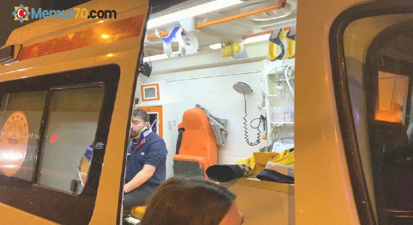 Beşiktaş’ta refüje çıkan otomobil yan yattı: 1’ ağır 2 yaralı