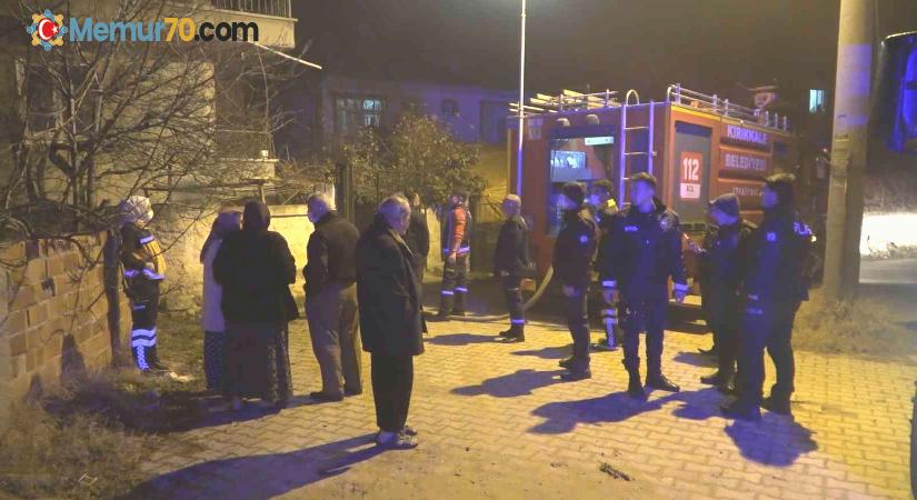Kırıkkale’de yanan ev mahalleliyi sokağa döktü