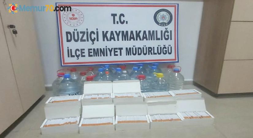 Osmaniye’de 91 litre kaçak alkol ele geçirildi