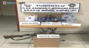 Turgutlu’da sahte alkol operasyonu: 6 gözaltı